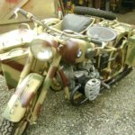 WWII GERMAN BMW MOTORCYCLE & SIDE CAR (MJ080)
